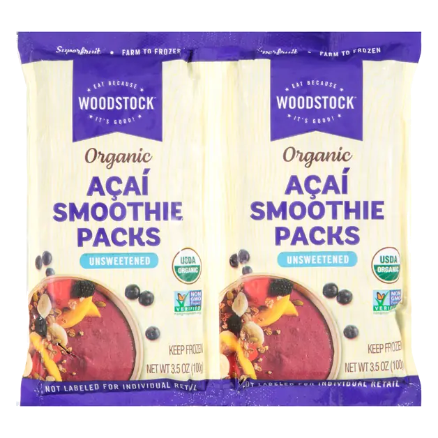 Organic Unsweetened Acai Smoothie Packs - 2 ct Frozen