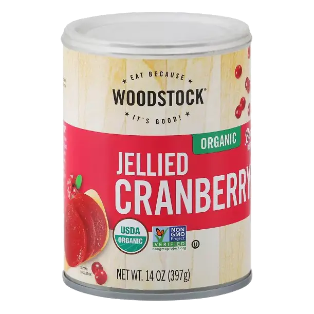 Sauce, Organic, Cranberry, Jellied