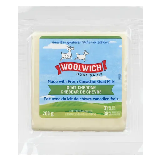 Woolwich Goat Cheddar Cheese 200 g