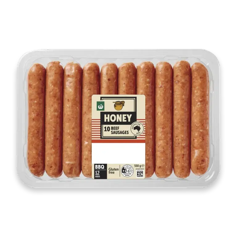 10 Honey Beef Sausages