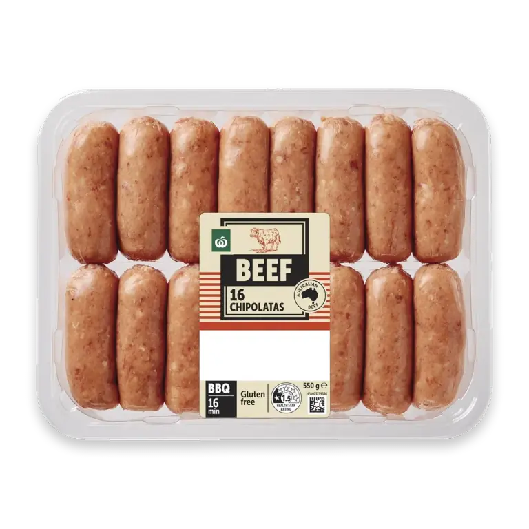 16 Beef Chipolatas