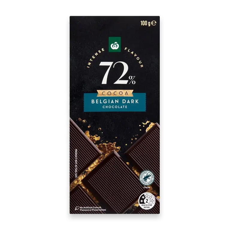 72% Belgian Dark Chocolate Block