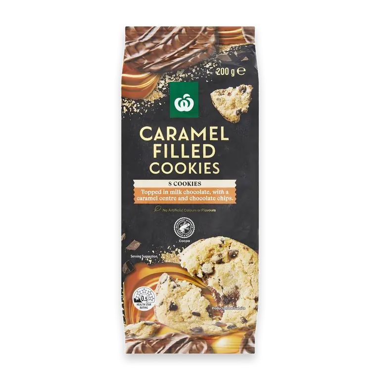 8 Caramel Filled Cookies