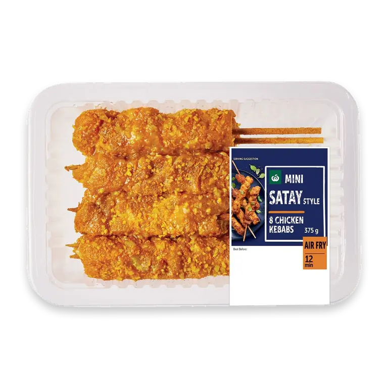 8 Mini Chicken Kebabs Satay Style