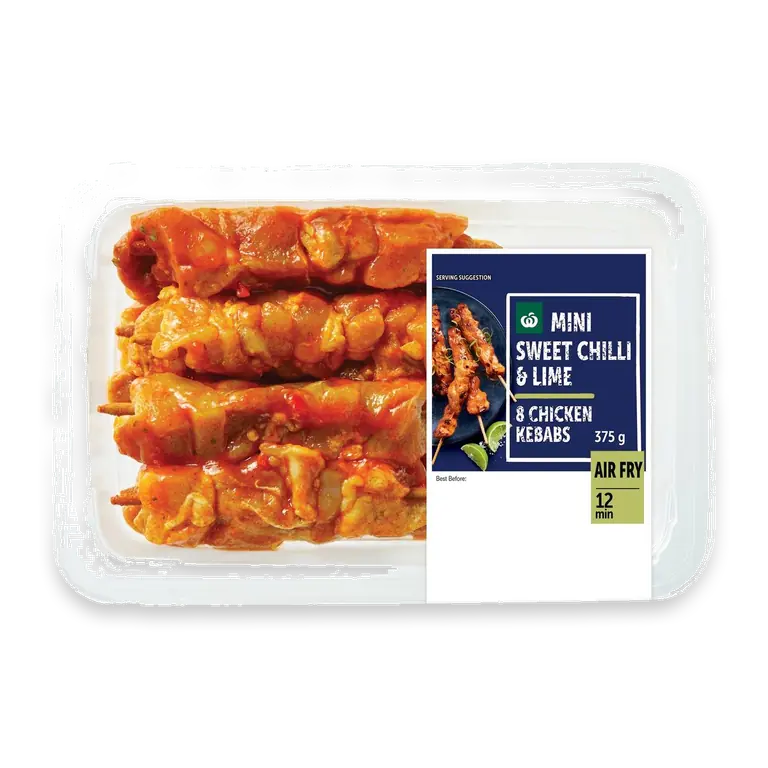 8 Mini Chicken Kebabs Sweet Chilli & Lime