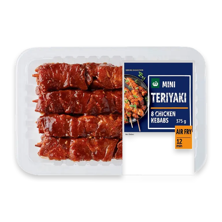 8 Mini Chicken Kebabs Teriyaki