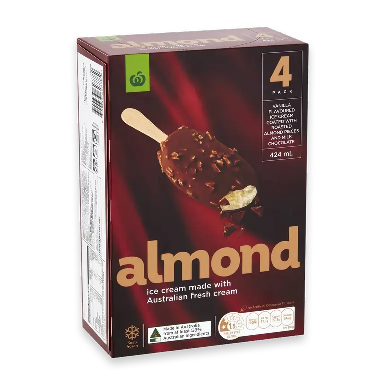 Almond Ice Cream Sticks