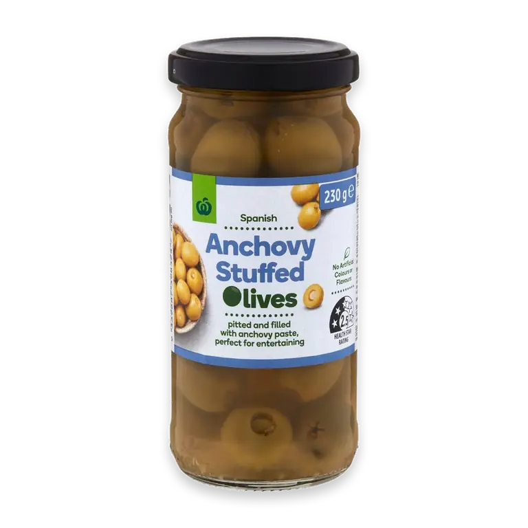 Anchovy Stuffed Green Mediterranean Olives