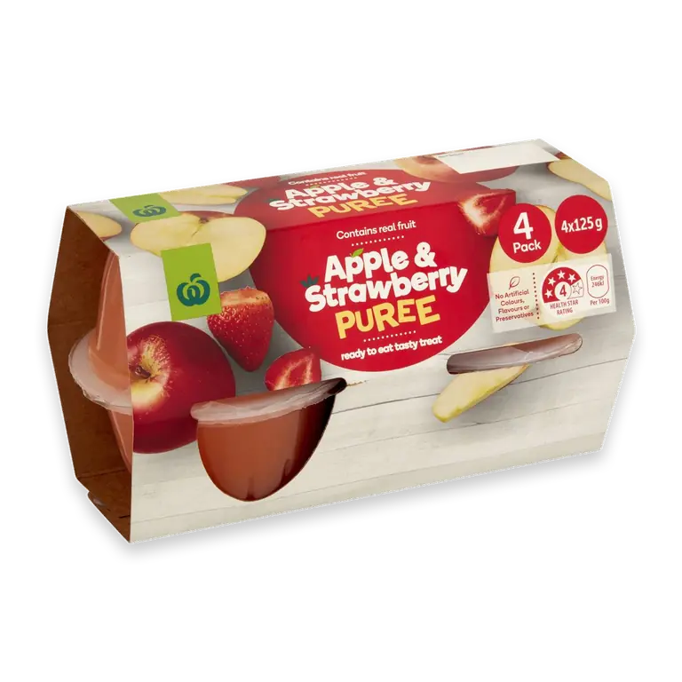 Apple & Strawberry Puree