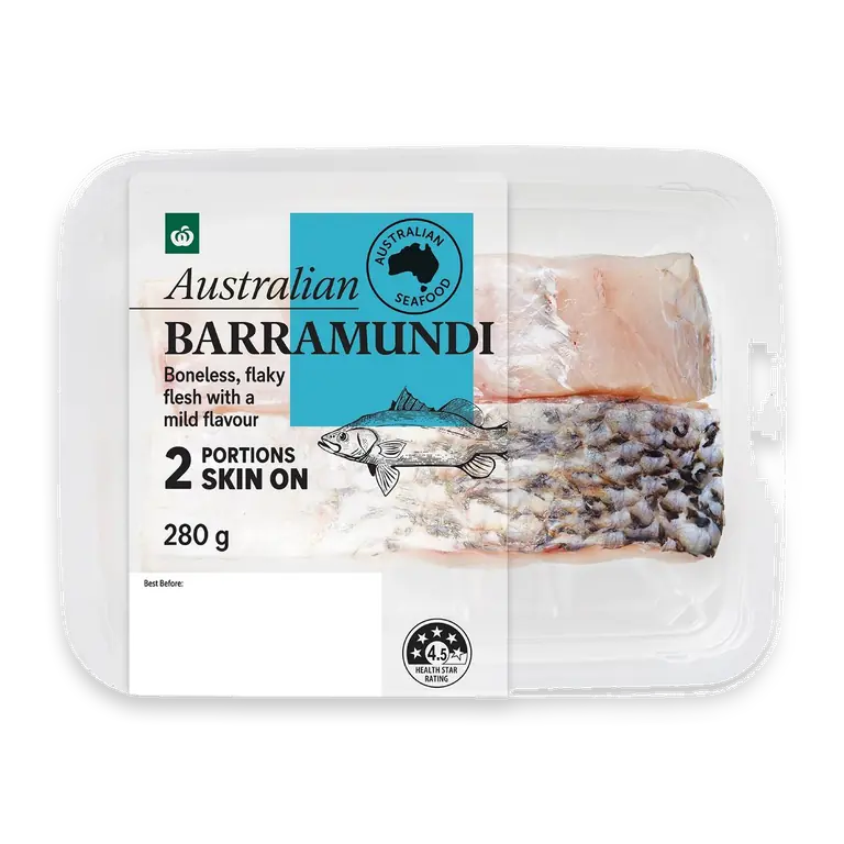Australian Barramundi Portions Skin On