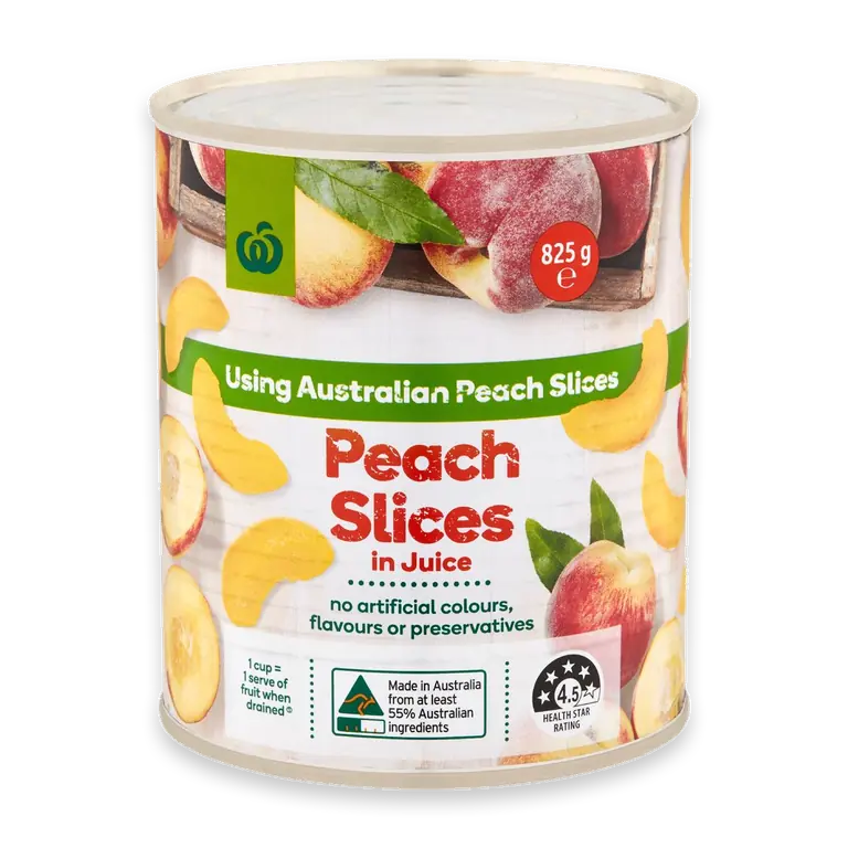 Australian Peach Slices In Juice