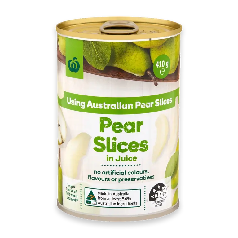 Australian Pear Slices In Juice