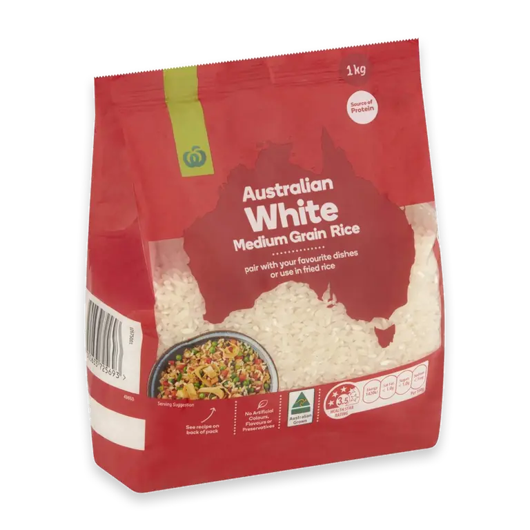Australian White Medium Grain Rice