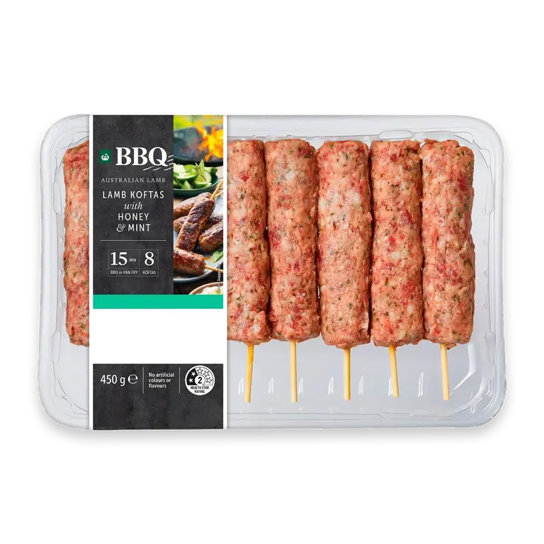 BBQ Australian Lamb Koftas Honey & Mint