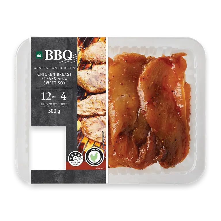 BBQ Chicken Breast Steaks Sweet Soy