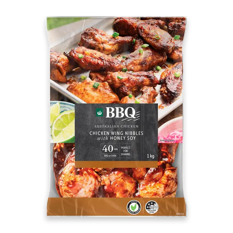 BBQ Chicken Wing Nibbles Honey Soy