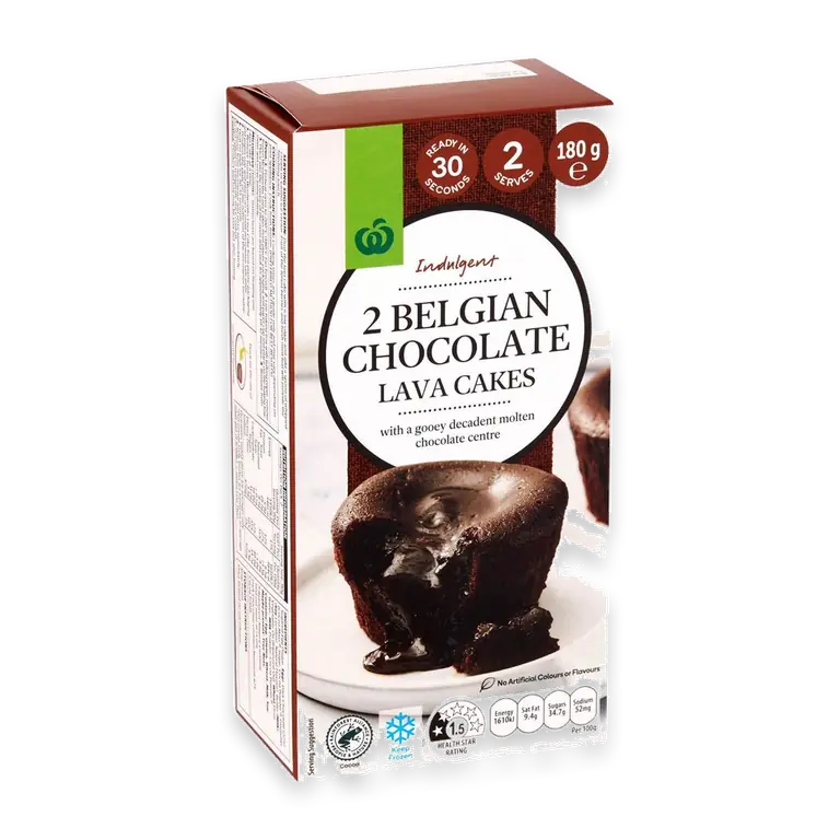 Belgian Chocolate Lava Cake 2 Pack