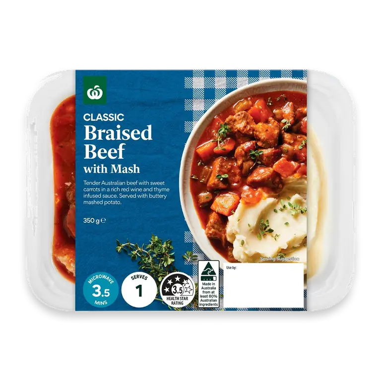 Braised Beef With Creamy Mash