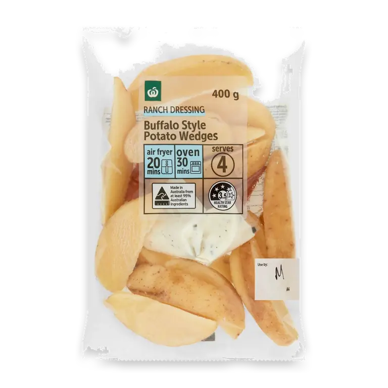 Buffalo Style Potato Wedges & Ranch Dressing