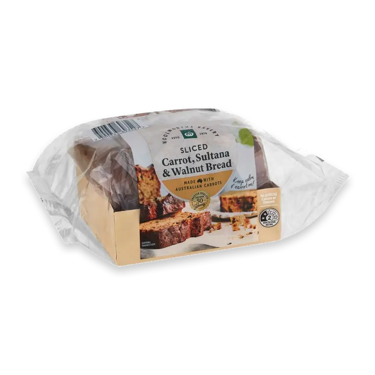 Carrot Sultana & Walnut Loaf Slices 500g