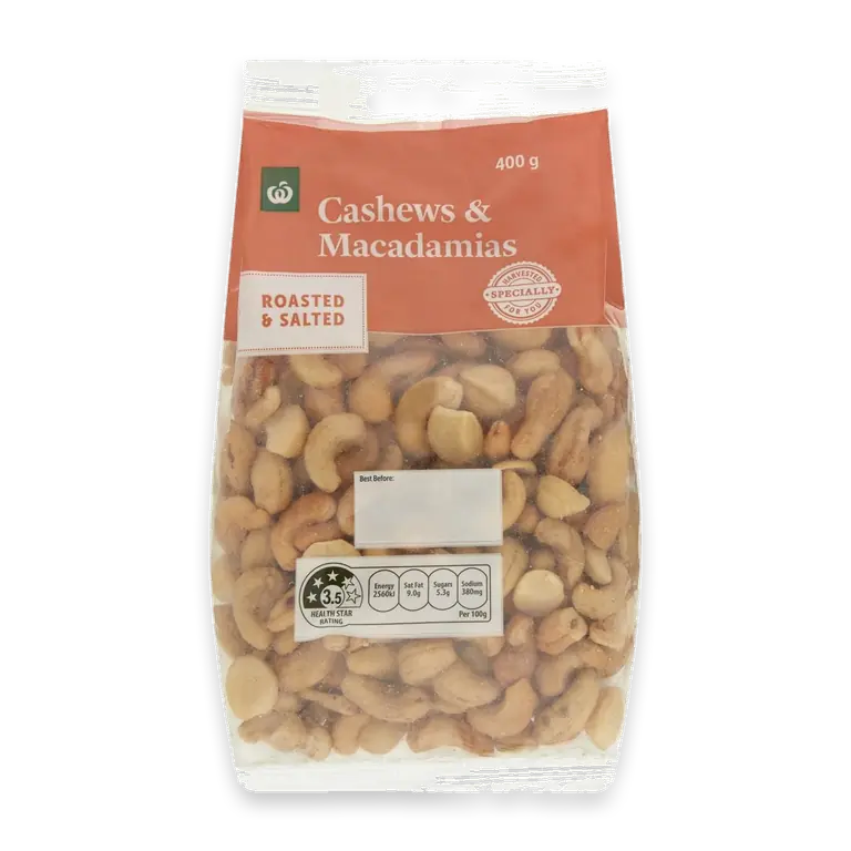 Cashew & Macadamia Roasted & Salted