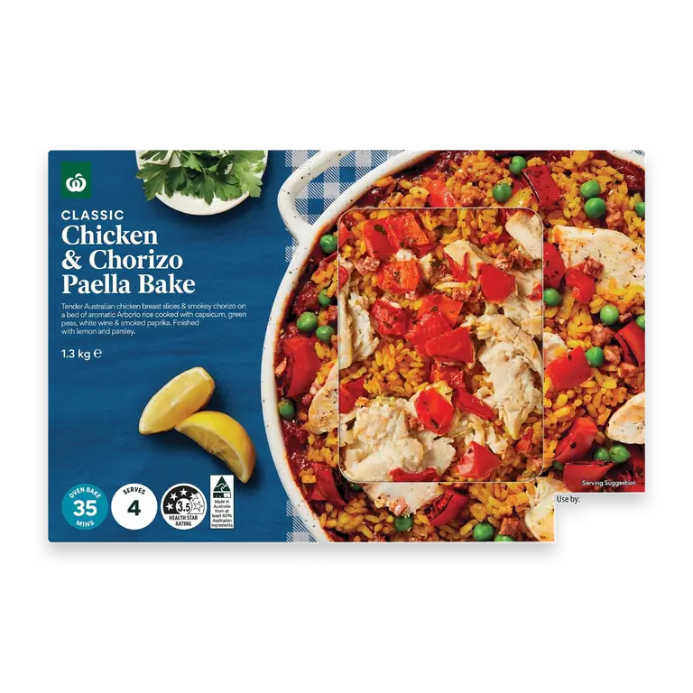 Chicken & Chorizo Paella Bake