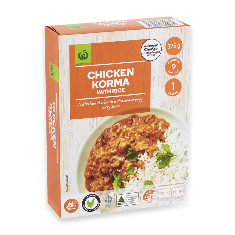 Chicken Korma With Rice