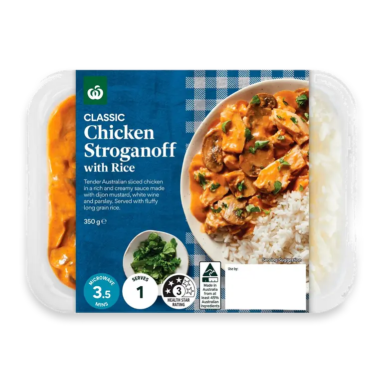 Chicken Stroganoff & Rice