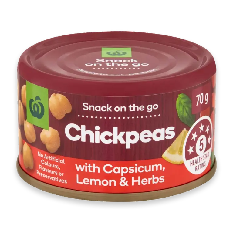 Chickpeas With Capsicum Lemon & Herbs