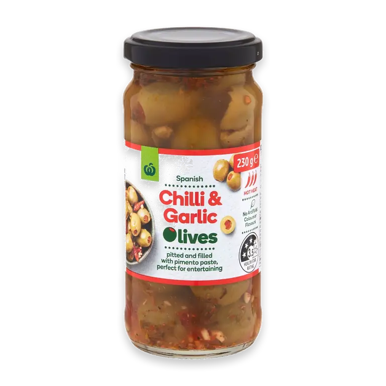 Chilli & Garlic Spanish Green Olives