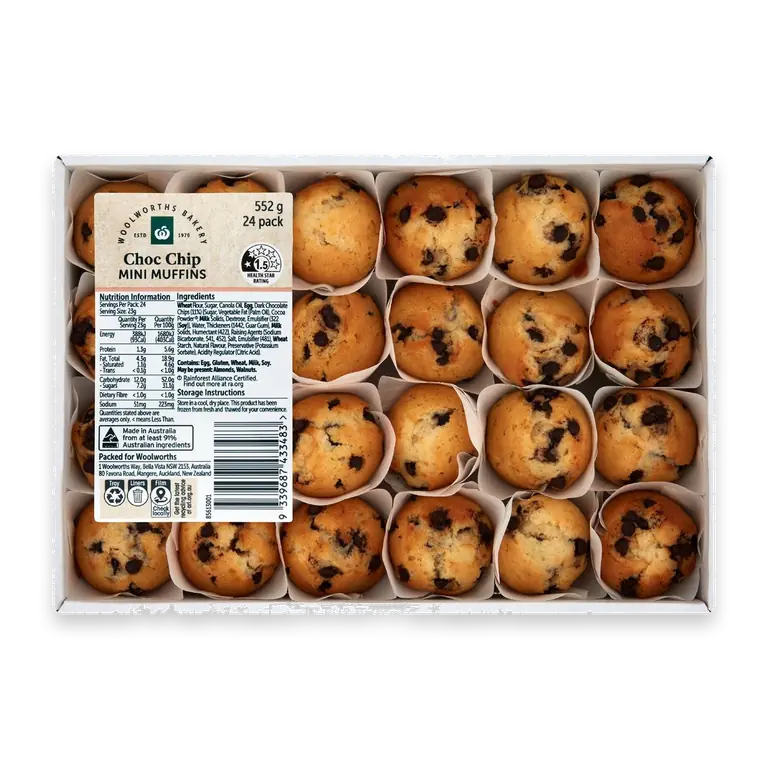 Choc Chip Mini Muffins