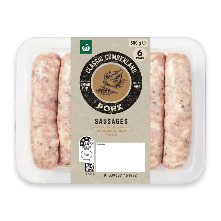 Classic Cumberland Pork Sausages