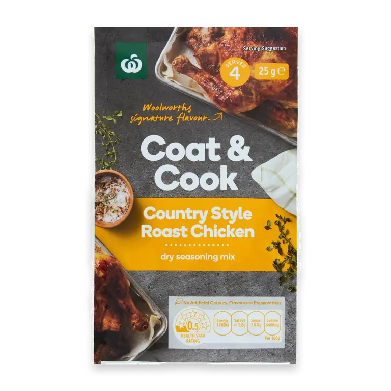 Coat & Cook Seasoning Mix Country Style Roast Chicken