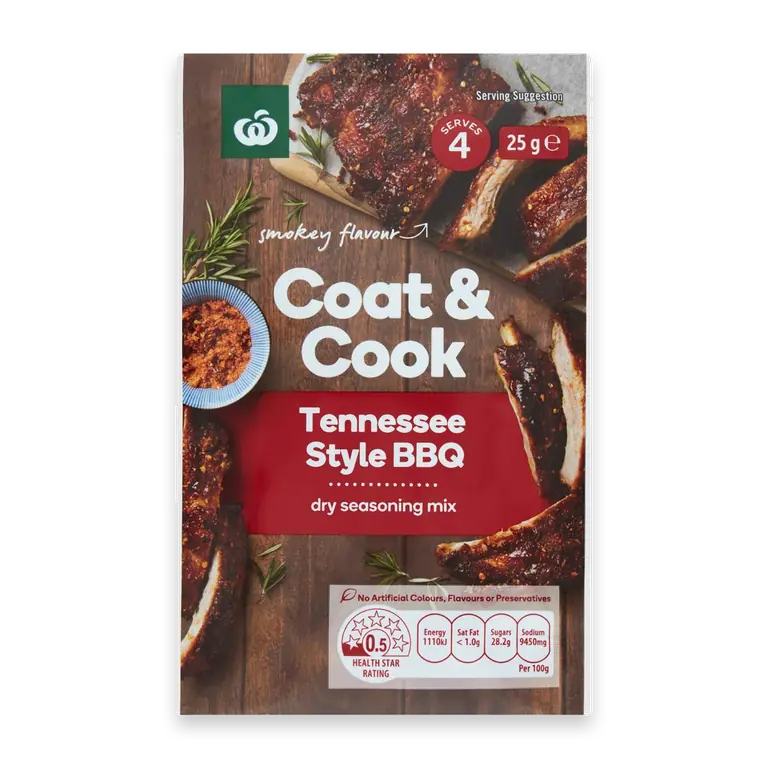 Coat & Cook Seasoning Mix Tennessee Style BBQ