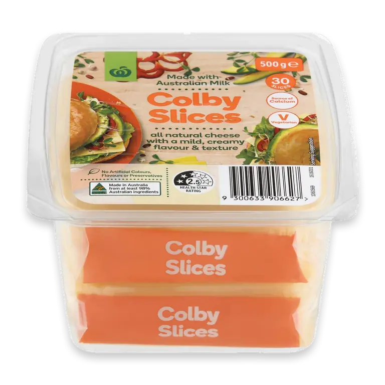 Colby Cheese Slices