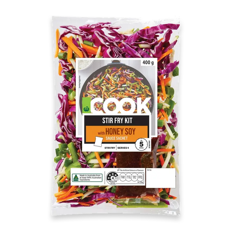 COOK Stir Fry Kit With Honey Soy Sauce Sachet