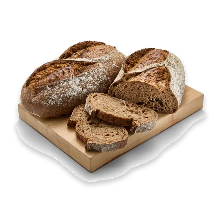 Crafted Sourdough Loaf Rustic Dark Rye