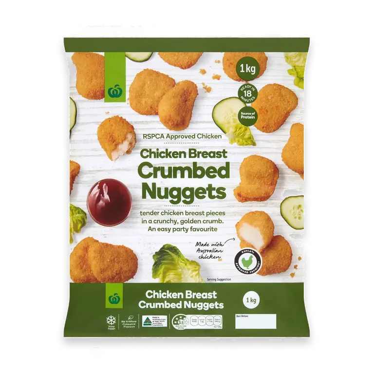 Crumbed Chicken Breast Nuggets