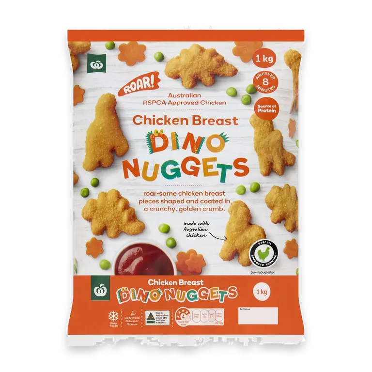 Crumbed Dino Chicken Nuggets