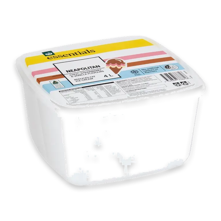 Reduced Fat Ice Cream Neapolitan