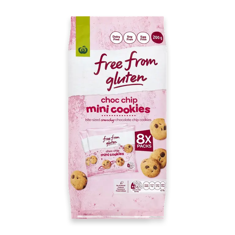 Free From Gluten Choc Chip Mini Cookies