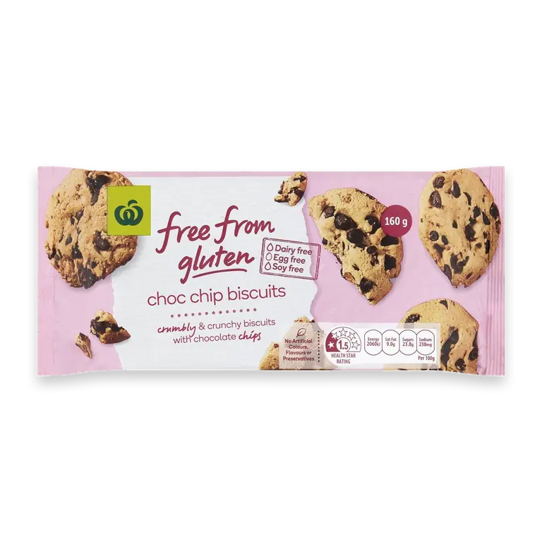 Free From Gluten Chocolate Chip Biscuit