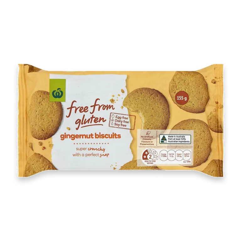 Free From Gluten Gingernut Biscuit