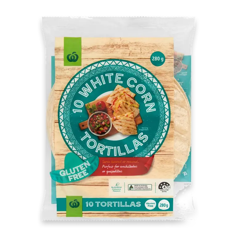 Free From Gluten Ingredients Tortilla Corn