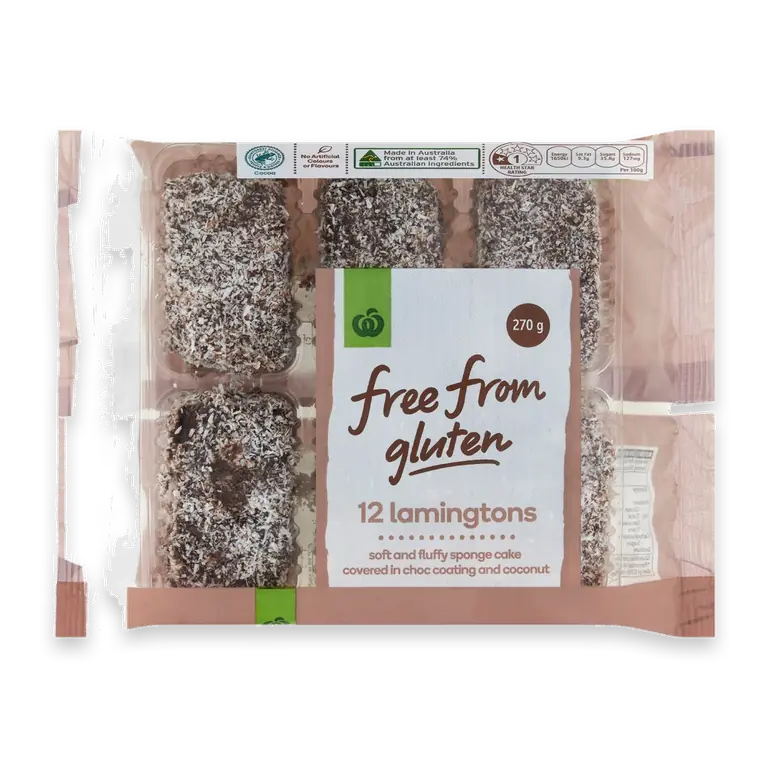 Free From Gluten Lamingtons