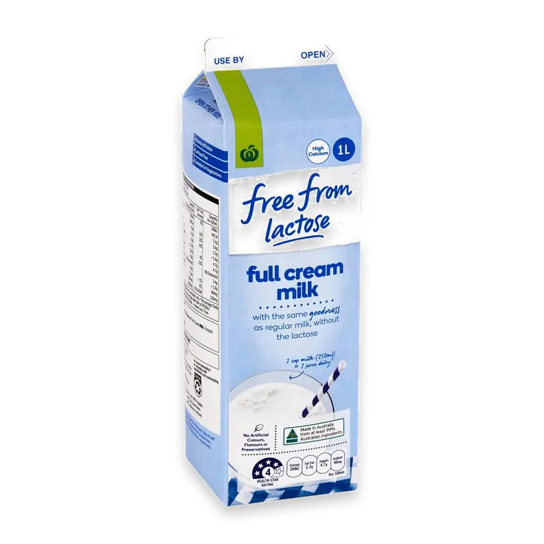 Free From Lactose Full Cream Milk