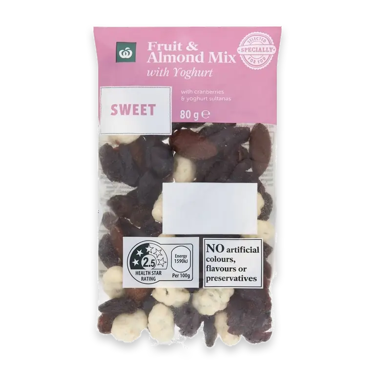 Fruit & Almond Mix With Yoghurt