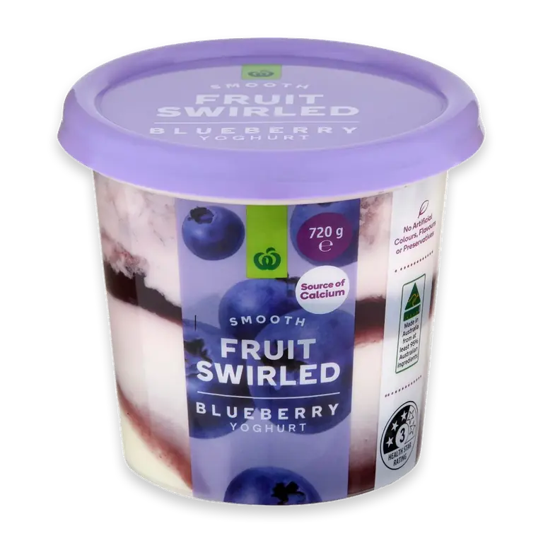 Fruit Swirled Blueberry Yoghurt
