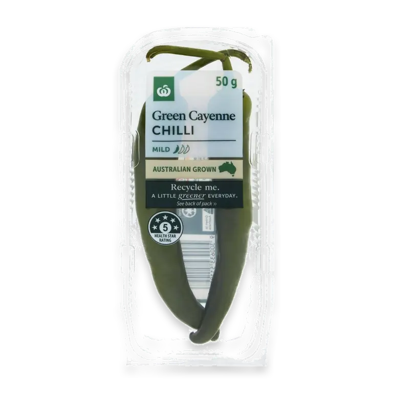 Green Cayenne Chilli Punnet