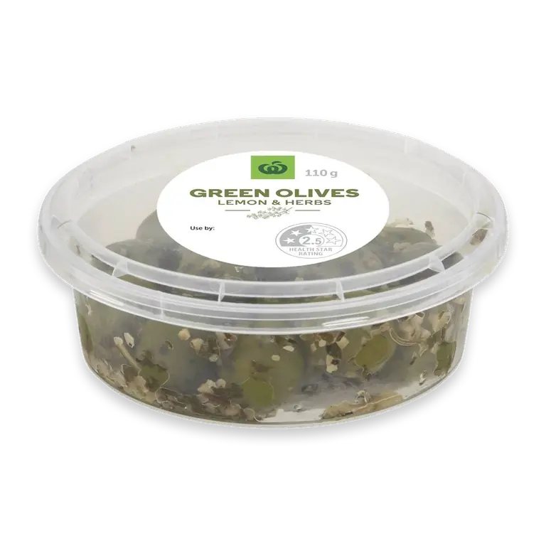 Green Olives With Lemon & Herbs
